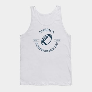 Independence Day. July 4. Illustration with a baseball Tank Top